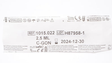 Vygon 1015.022 NutriSafe2 C-GON Syringe 2,5mL